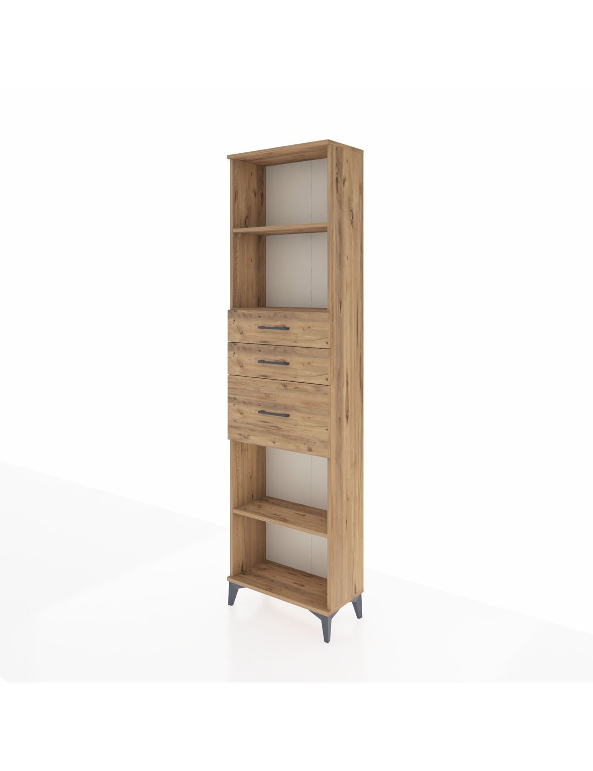 Arges Dolap 3 Raflı 3 Çekmeceli 60x30x221 - S29M239V9A
