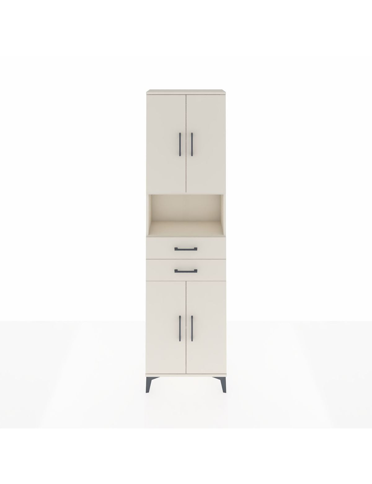 Arges Dolap 4 Raflı 2 Çekmeceli 4 Kapaklı 60x30x221 Aytaşı-Aytaşı