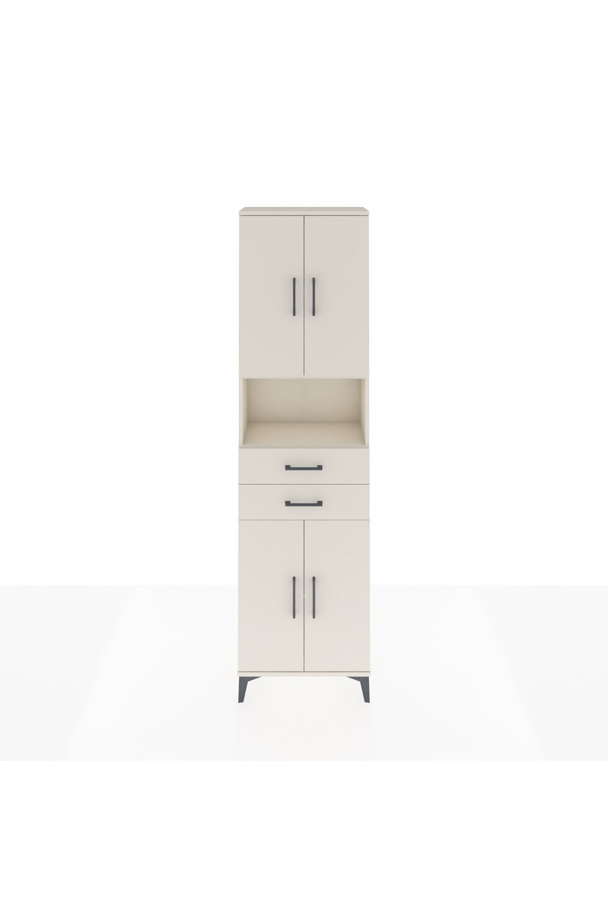 Arges Dolap 4 Raflı 2 Çekmeceli 4 Kapaklı 60x30x221 Aytaşı-Aytaşı