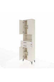 Arges Dolap 4 Raflı 2 Çekmeceli 4 Kapaklı 60x30x221 Aytaşı-Aytaşı