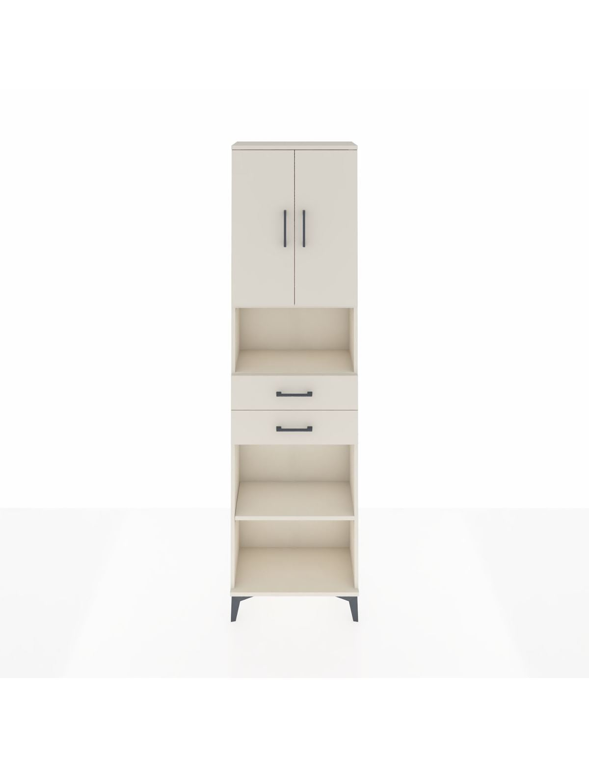 Arges Dolap 4 Raflı 2 Çekmeceli 2 Kapaklı 60x30x221 Aytaşı-Aytaşı