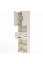 Arges Dolap 4 Raflı 2 Çekmeceli 2 Kapaklı 60x30x221 Aytaşı-Aytaşı