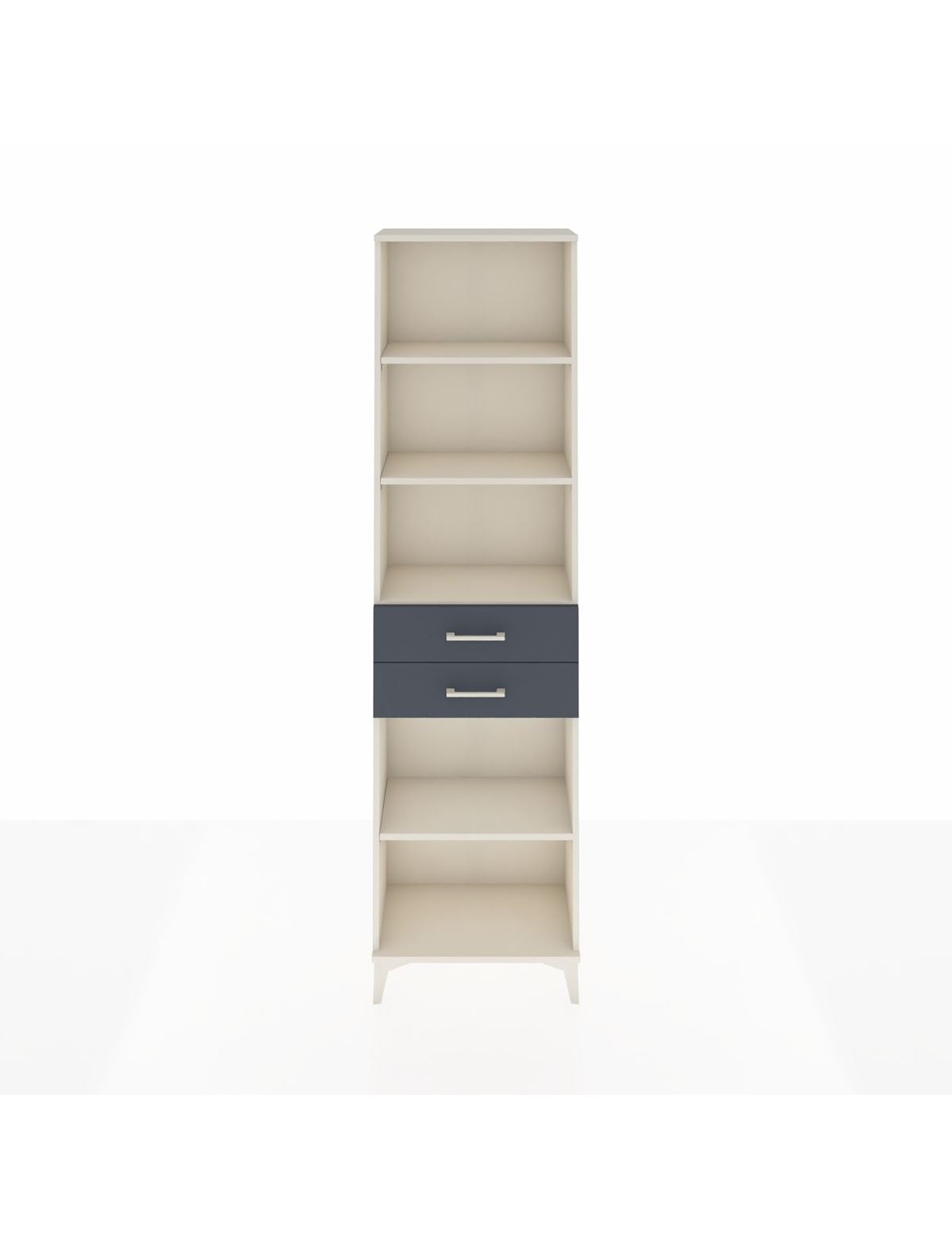 Arges Dolap 4 Raflı 2 Çekmeceli 60x30x221 Aytaşı-Antrasit