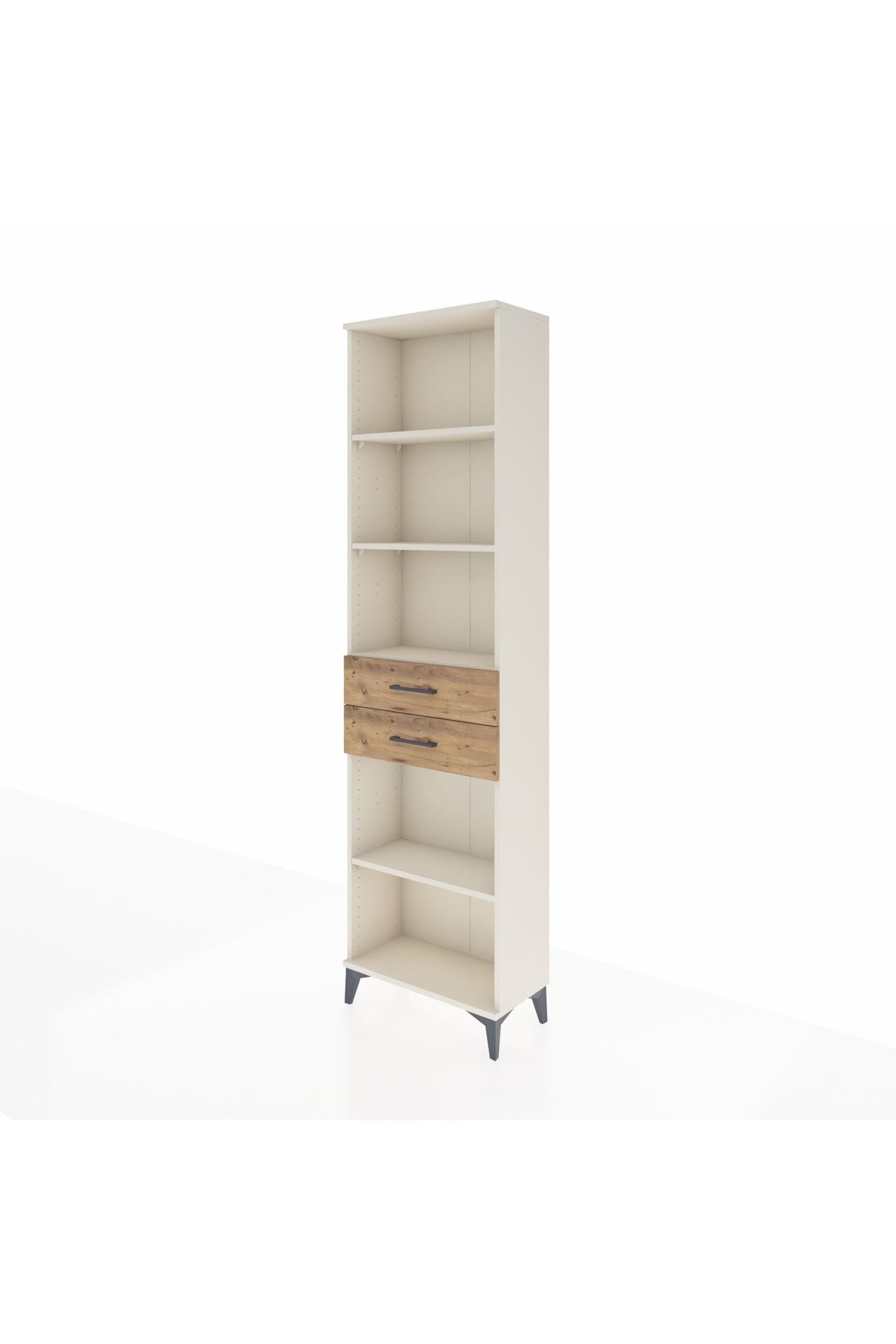 Arges Dolap 4 Raflı 2 Çekmeceli 60x30x221 Aytaşı-Çam