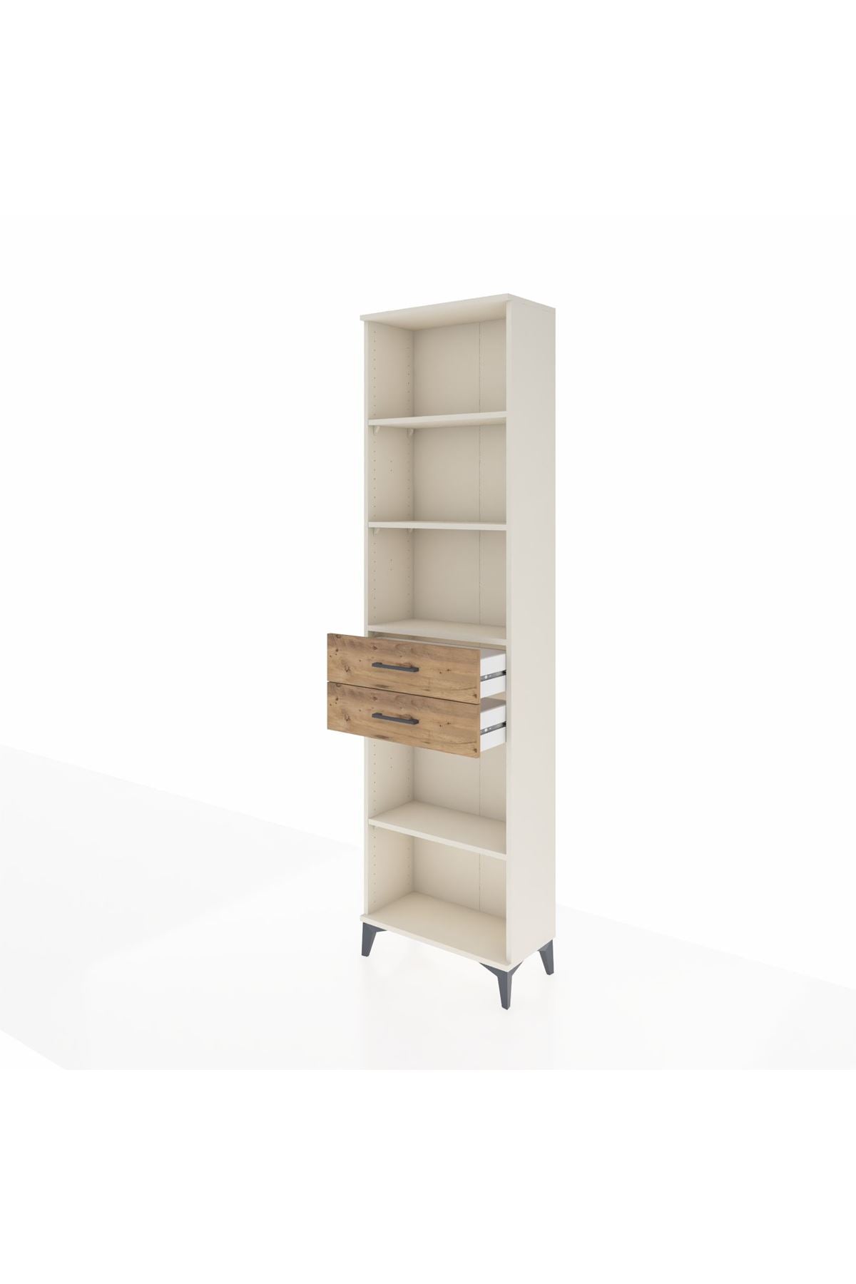 Arges Dolap 4 Raflı 2 Çekmeceli 60x30x221 Aytaşı-Çam