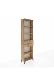 Arges Dolap 4 Raflı 2 Çekmeceli 60x30x221 Çam-Çam