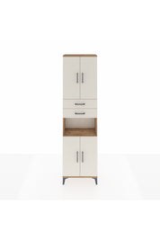 Arges Dolap 4 Raflı 2 Çekmeceli 4 Kapaklı 60x30x221 Çam-Aytaşı