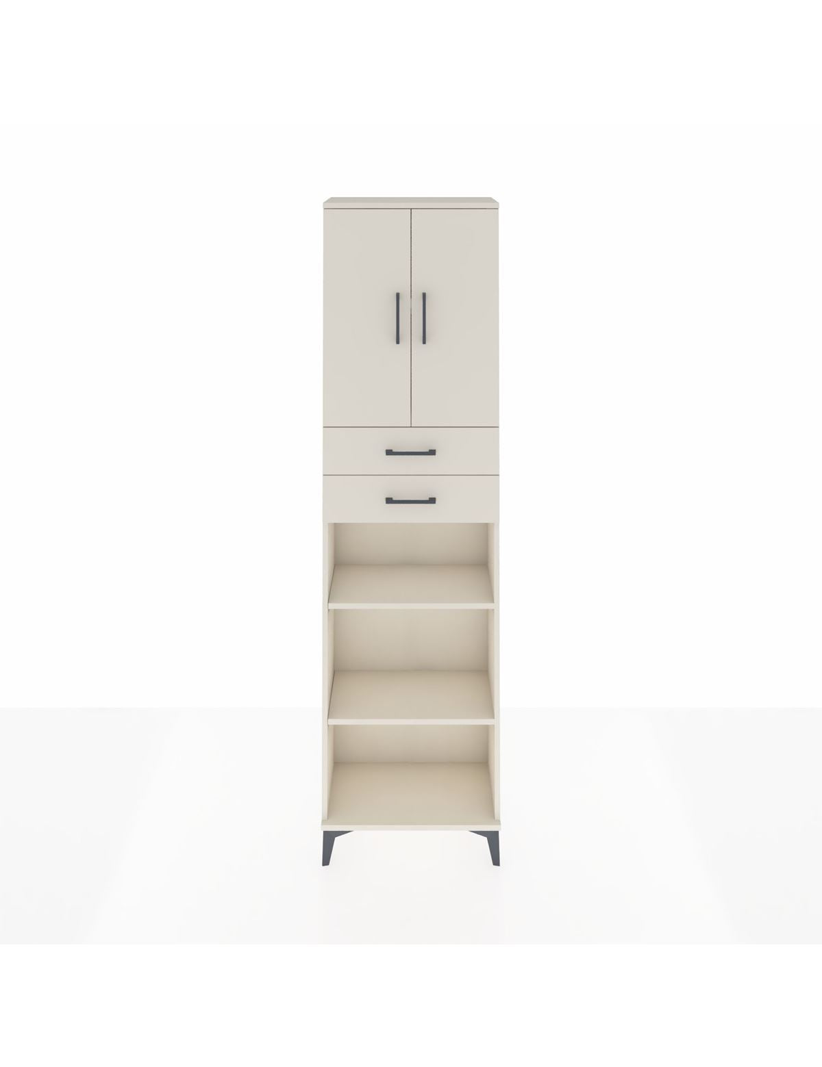 Arges Dolap 4 Raflı 2 Çekmeceli 2 Kapaklı 60x30x221 Aytaşı-Aytaşı