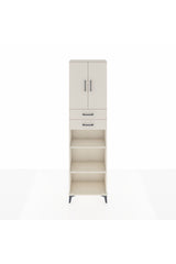 Arges Dolap 4 Raflı 2 Çekmeceli 2 Kapaklı 60x30x221