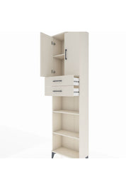 Arges Dolap 4 Raflı 2 Çekmeceli 2 Kapaklı 60x30x221 Aytaşı-Aytaşı