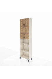 Arges Dolap 4 Raflı 2 Çekmeceli 2 Kapaklı 60x30x221 Aytaşı-Çam