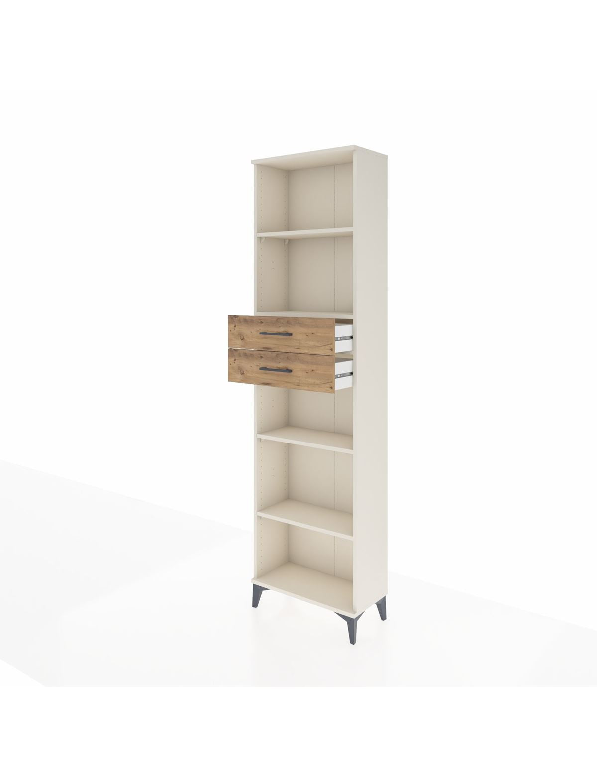 Arges Dolap 4 Raflı 2 Çekmeceli 60x30x221 - S29M247V3A
