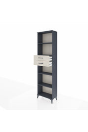 Arges Dolap 4 Raflı 2 Çekmeceli 60x30x221 Antrasit-Aytaşı