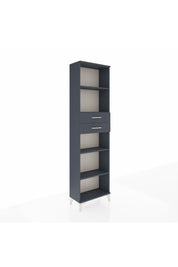 Arges Dolap 4 Raflı 2 Çekmeceli 60x30x221 Antrasit-Antrasit