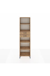 Arges Dolap 4 Raflı 2 Çekmeceli 60x30x221 Çam-Çam