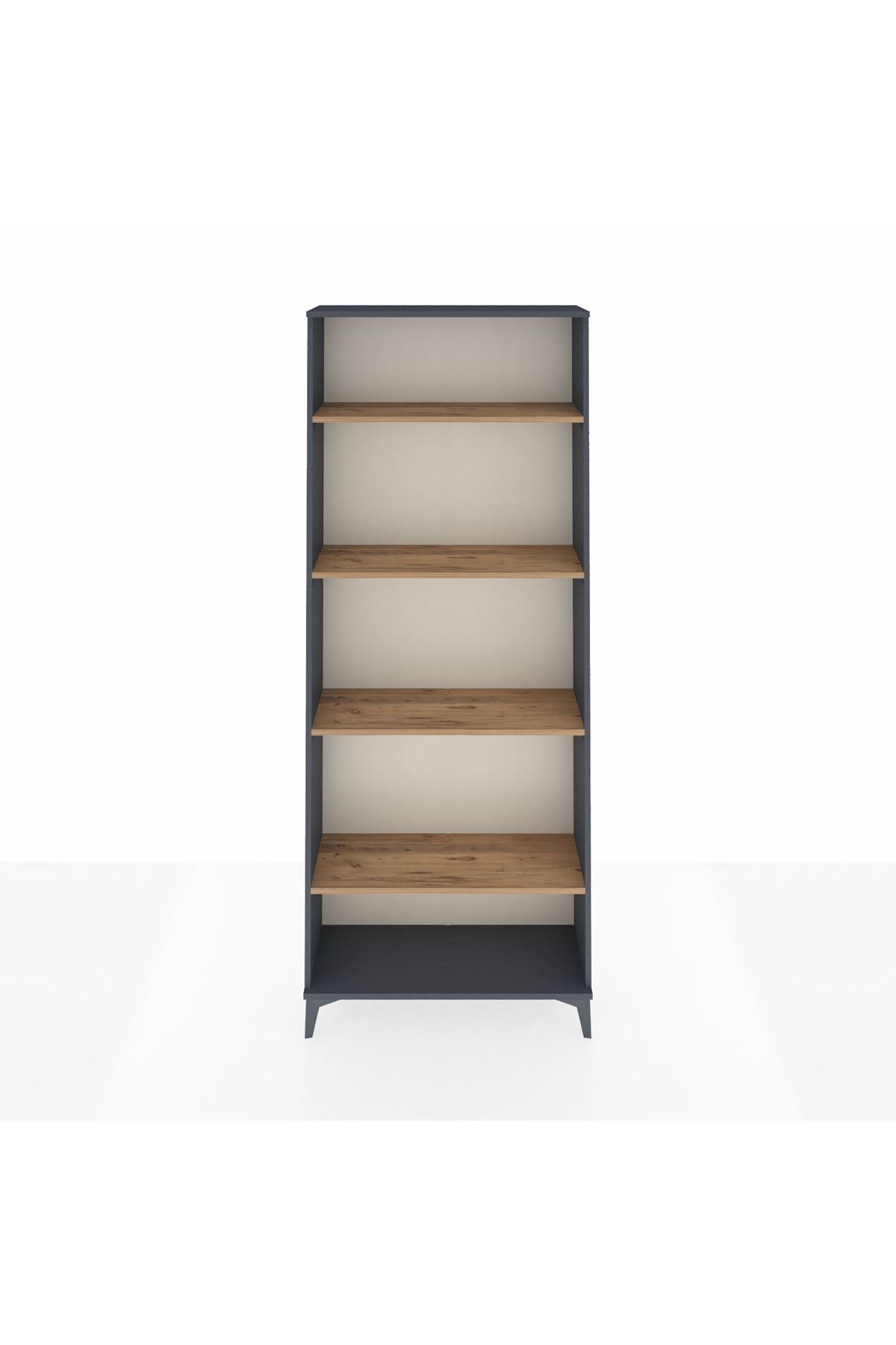 Arges Dolap 4 Raflı 88x30x221 Antrasit-Çam