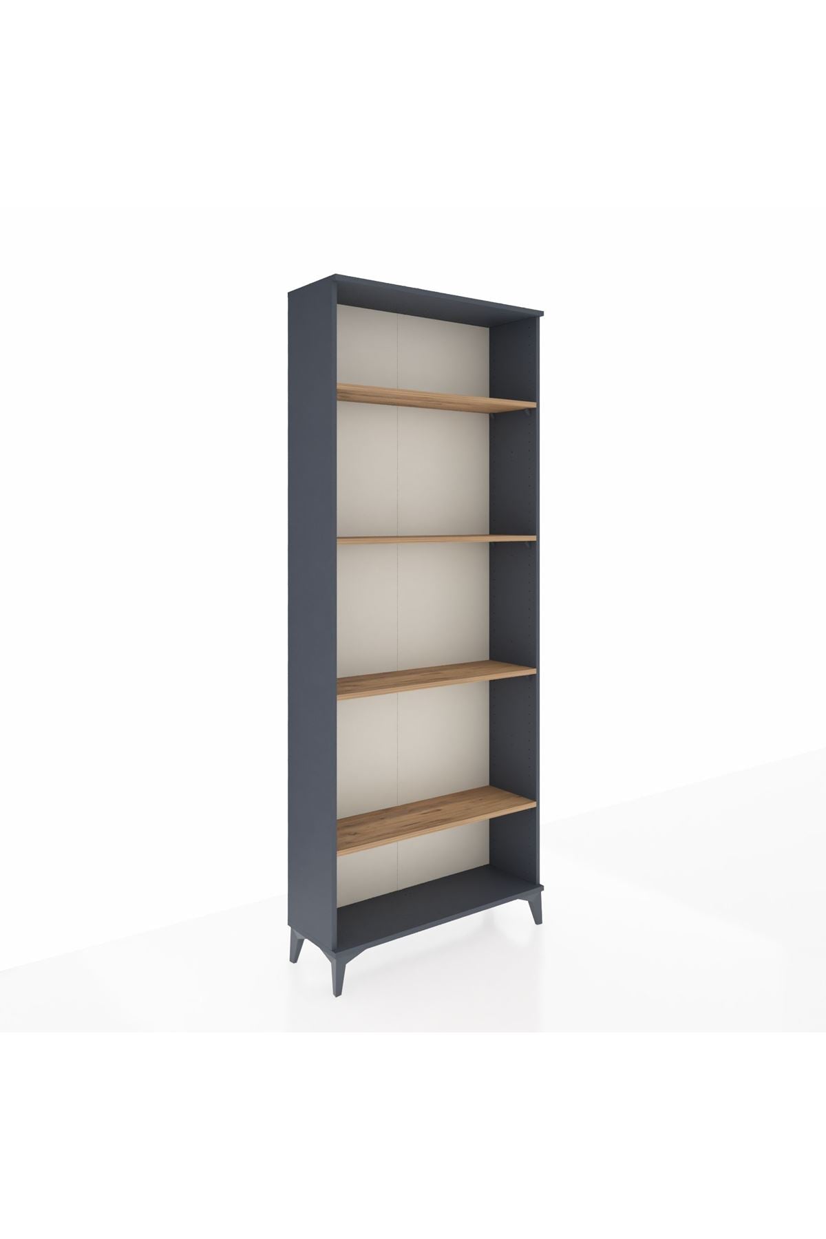 Arges Dolap 4 Raflı 88x30x221 Antrasit-Çam