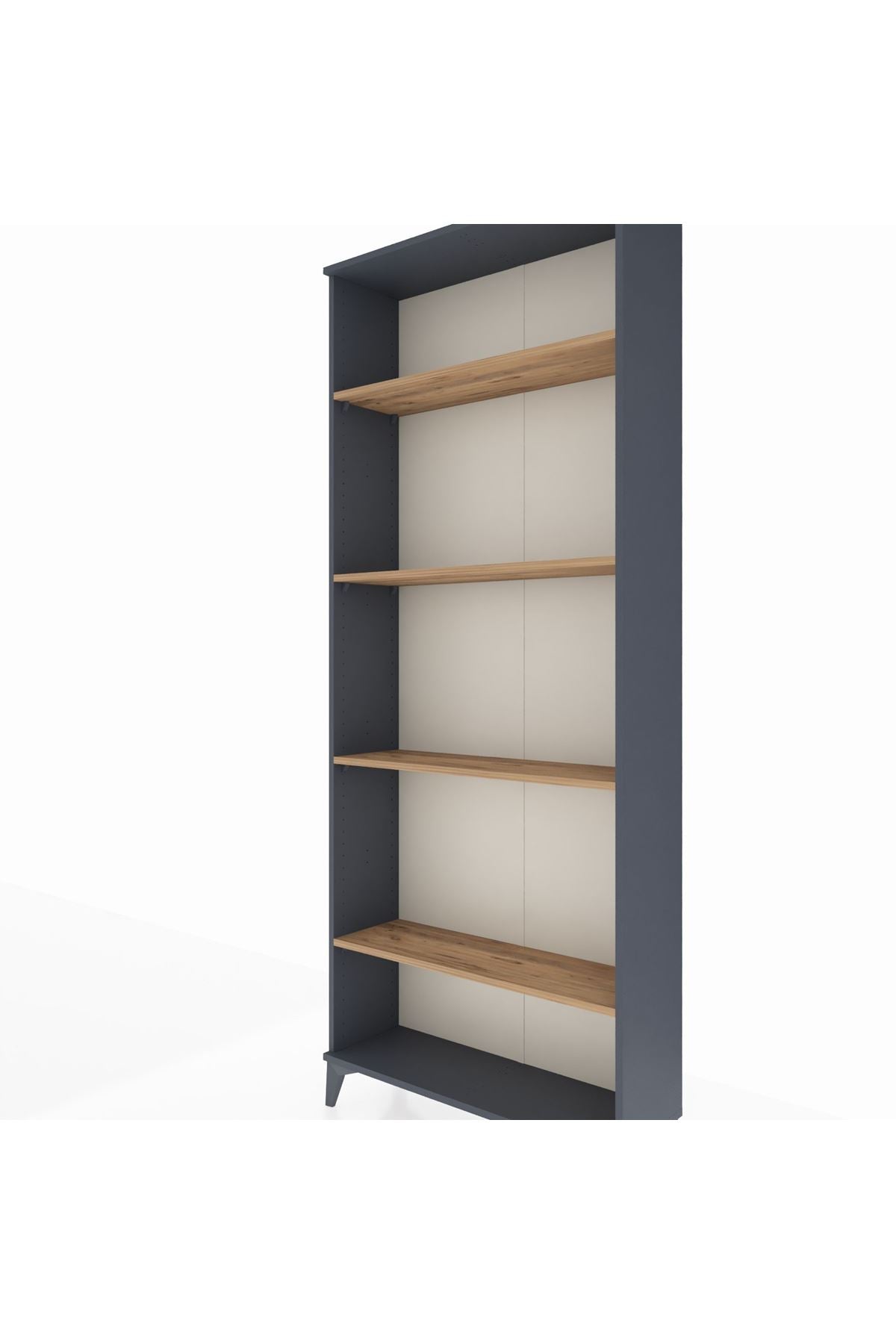 Arges Dolap 4 Raflı 88x30x221 Antrasit-Çam