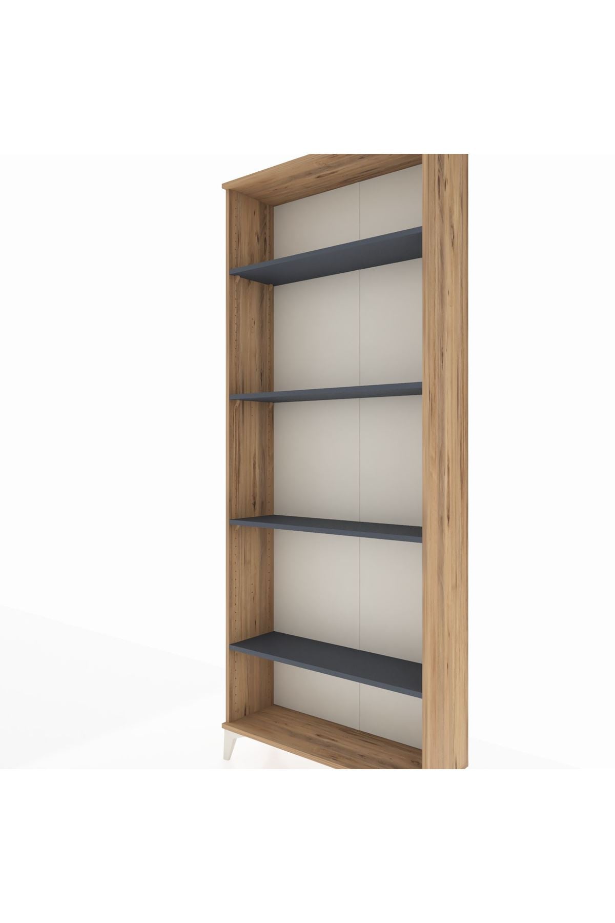 Arges Dolap 4 Raflı 88x30x221 Çam-Antrasit