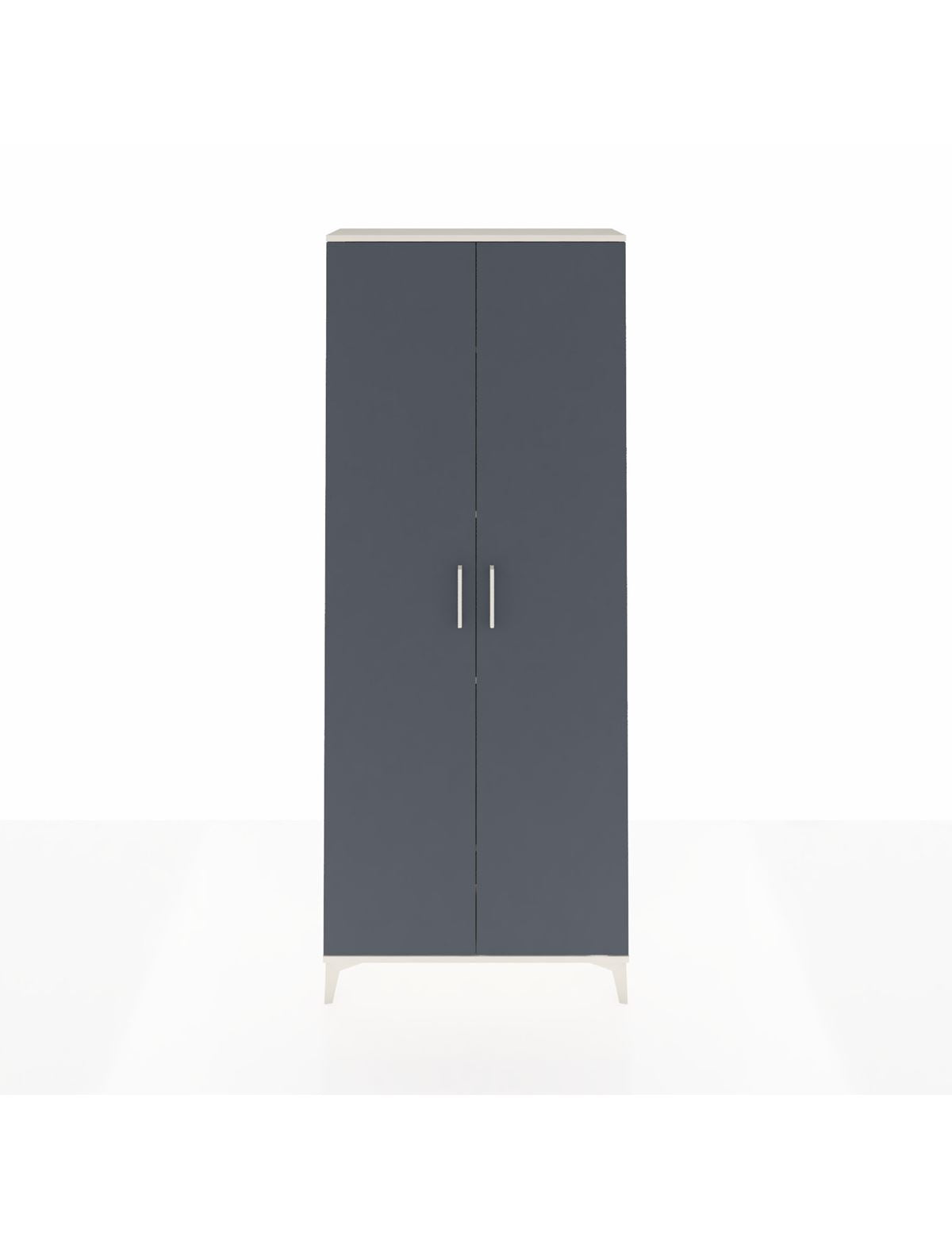 Arges Dolap 4 Raflı 2 Kapaklı 88x30x221 Aytaşı-Antrasit