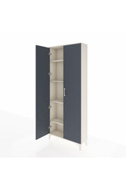 Arges Dolap 4 Raflı 2 Kapaklı 88x30x221 Aytaşı-Antrasit