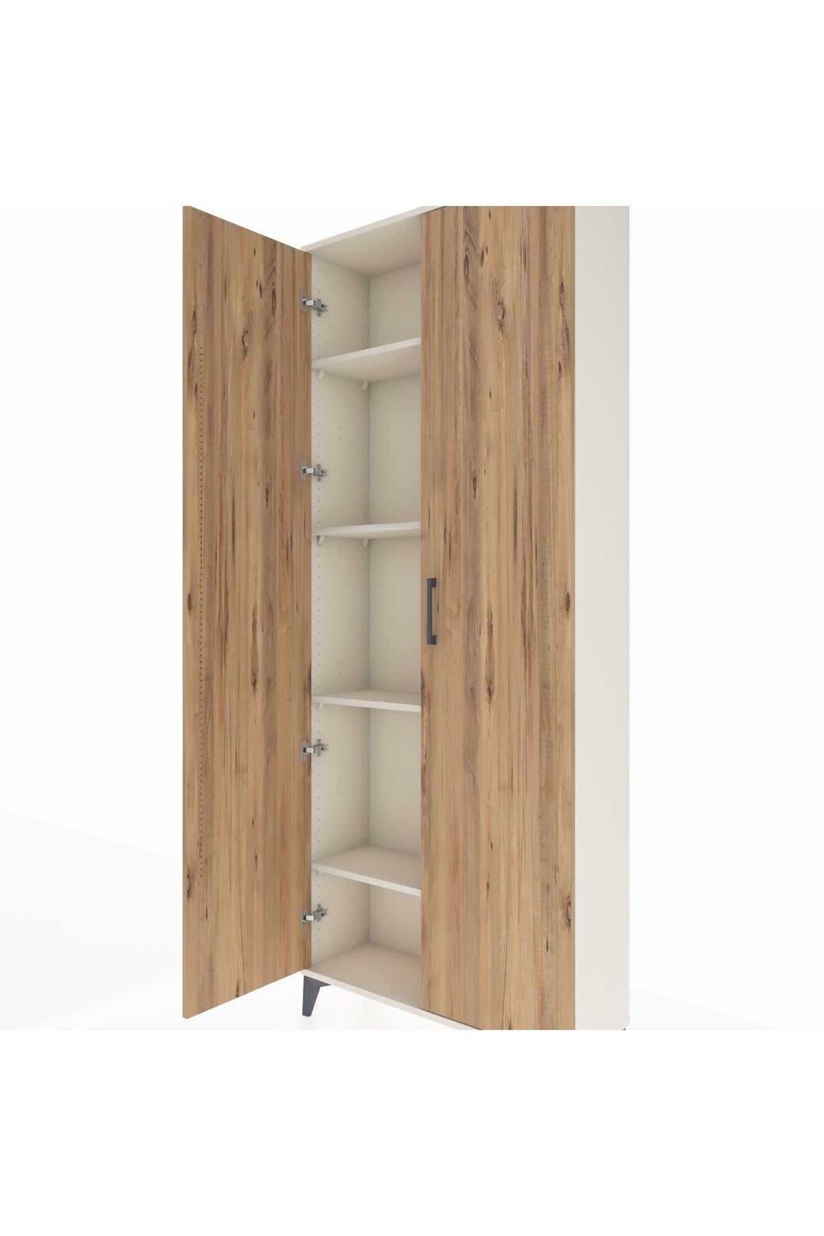 Arges Dolap 4 Raflı 2 Kapaklı 88x30x221 Aytaşı-Çam