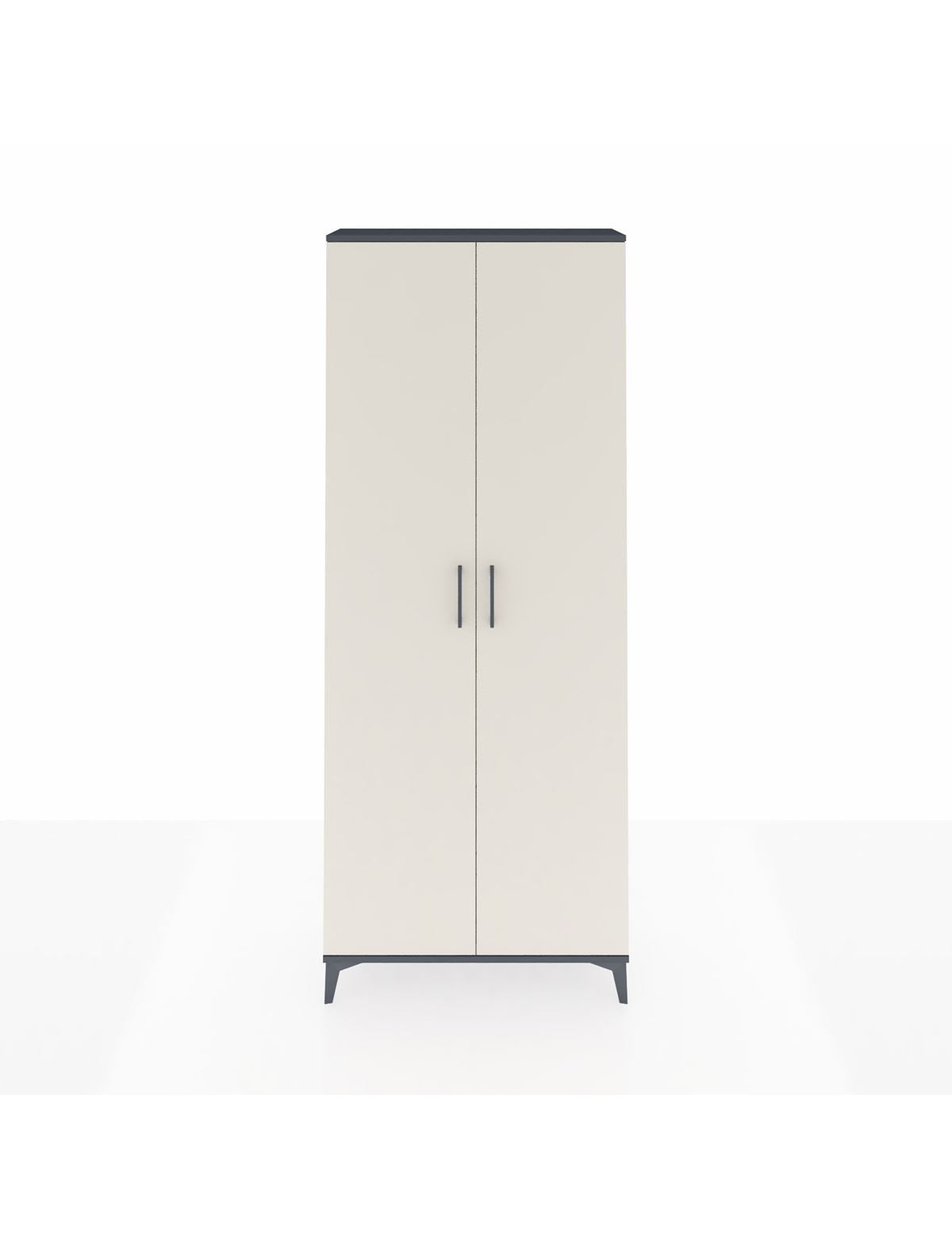 Arges Dolap 4 Raflı 2 Kapaklı 88x30x221 Antrasit-Aytaşı