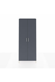 Arges Dolap 4 Raflı 2 Kapaklı 88x30x221 Antrasit-Antrasit