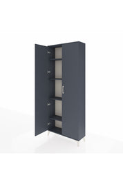 Arges Dolap 4 Raflı 2 Kapaklı 88x30x221 Antrasit-Antrasit