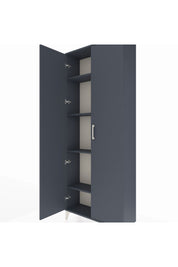 Arges Dolap 4 Raflı 2 Kapaklı 88x30x221 Antrasit-Antrasit