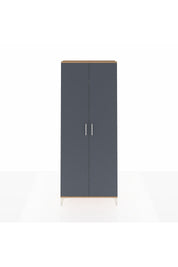 Arges Dolap 4 Raflı 2 Kapaklı 88x30x221 Çam-Antrasit