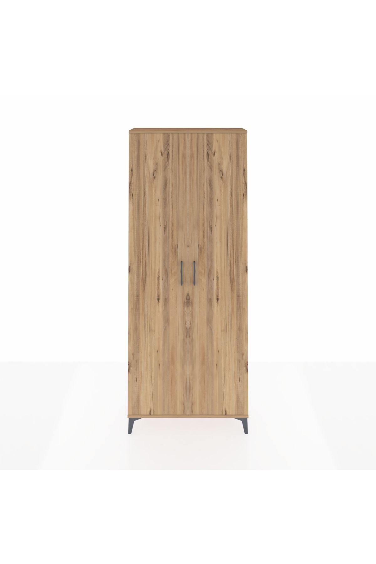 Arges Dolap 4 Raflı 2 Kapaklı 88x30x221 Çam-Çam