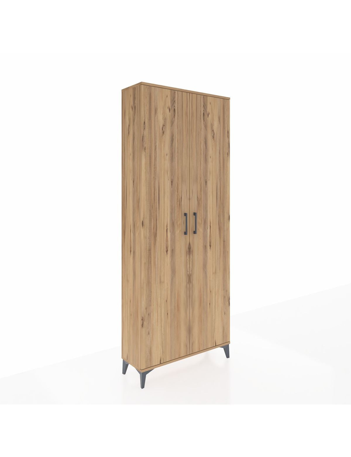 Arges Dolap 4 Raflı 2 Kapaklı 88x30x221 Çam-Çam