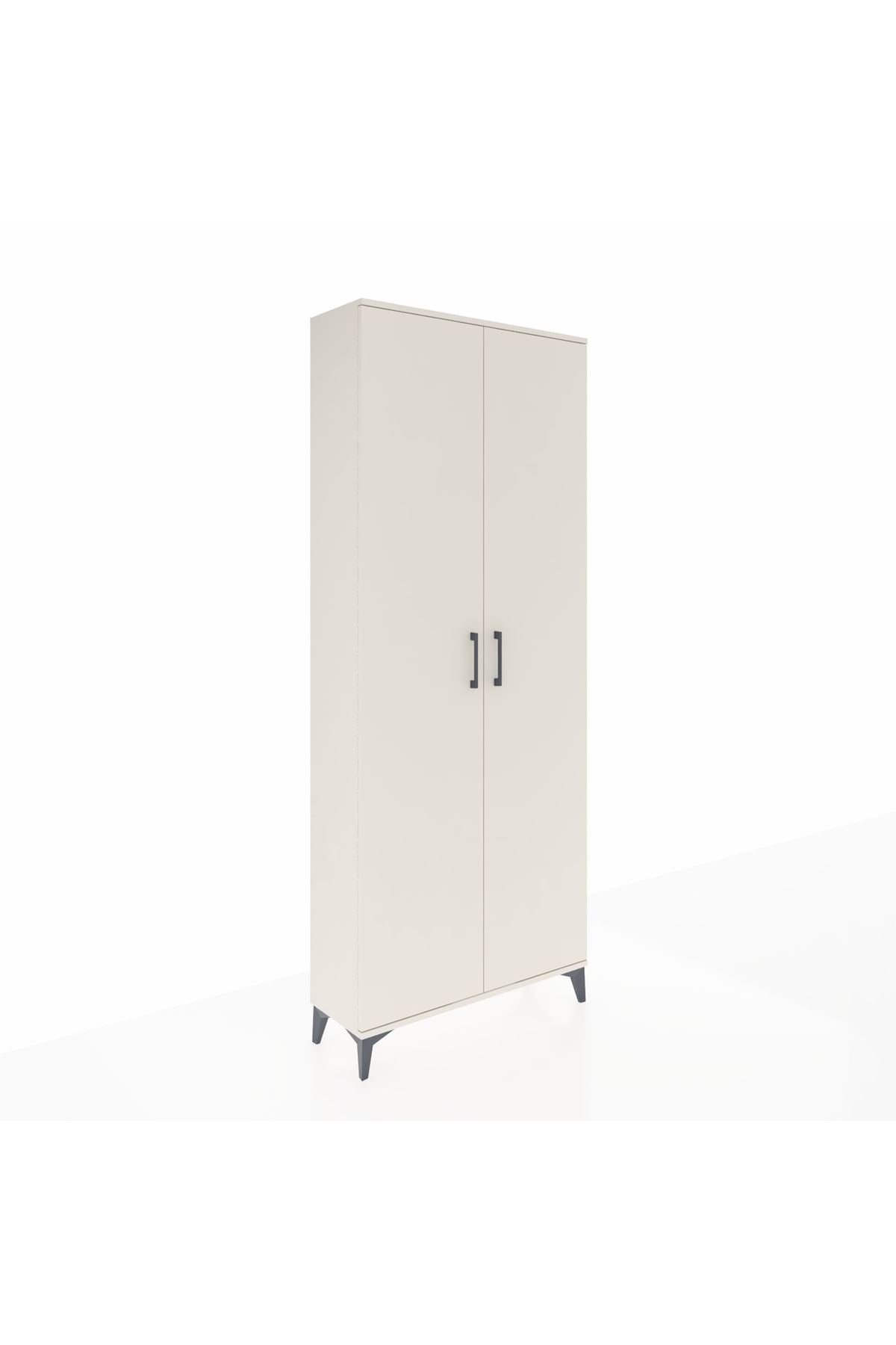 Arges Dolap 2 Raflı 2 Kapaklı Tek Askılı 88x30x221 Aytaşı-Aytaşı