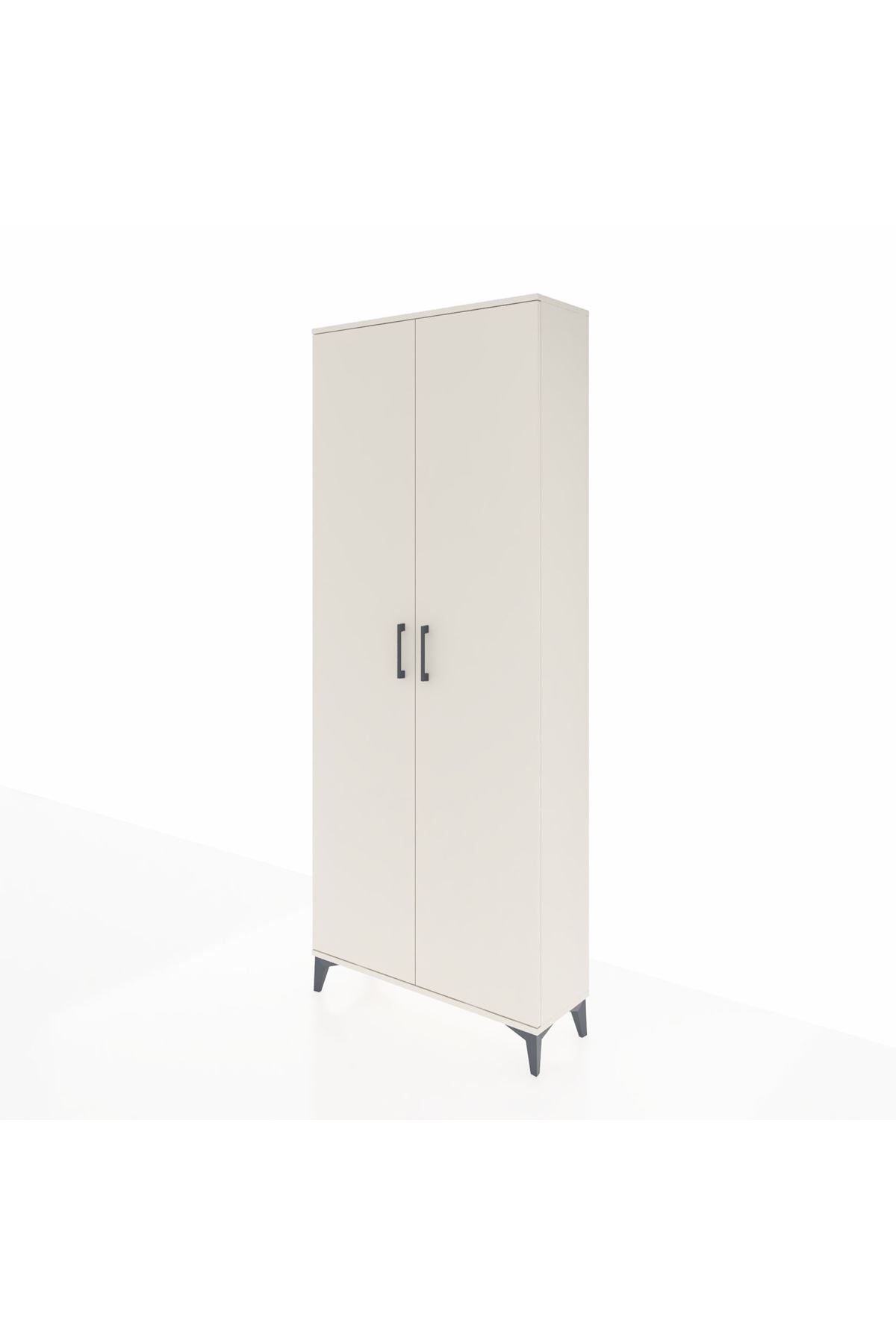 Arges Dolap 2 Raflı 2 Kapaklı Tek Askılı 88x30x221 Aytaşı-Aytaşı