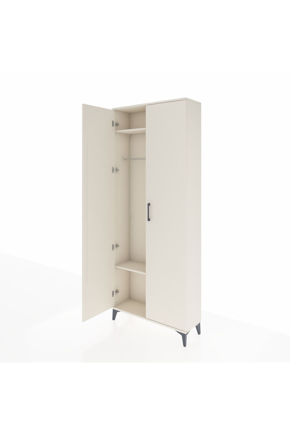 Arges Dolap 2 Raflı 2 Kapaklı Tek Askılı 88x30x221 Aytaşı-Aytaşı