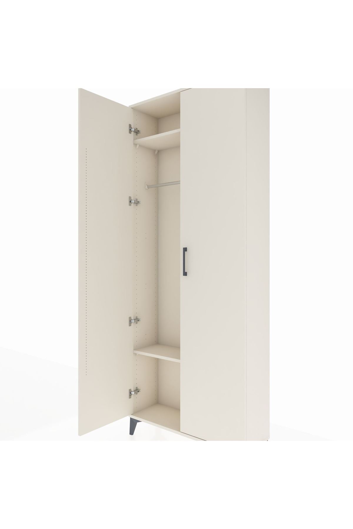 Arges Dolap 2 Raflı 2 Kapaklı Tek Askılı 88x30x221 Aytaşı-Aytaşı