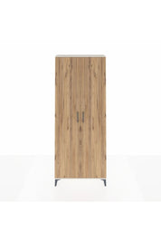 Arges Dolap 2 Raflı 2 Kapaklı Tek Askılı 88x30x221 Aytaşı-Çam
