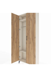 Arges Dolap 2 Raflı 2 Kapaklı Tek Askılı 88x30x221 Aytaşı-Çam