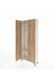 Arges Dolap 2 Raflı 2 Kapaklı Tek Askılı 88x30x221 Aytaşı-Çam