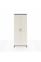 Arges Dolap 2 Raflı 2 Kapaklı Tek Askılı 88x30x221 Antrasit-Aytaşı