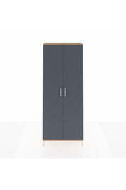 Arges Dolap 2 Raflı 2 Kapaklı Tek Askılı 88x30x221 Çam-Antrasit