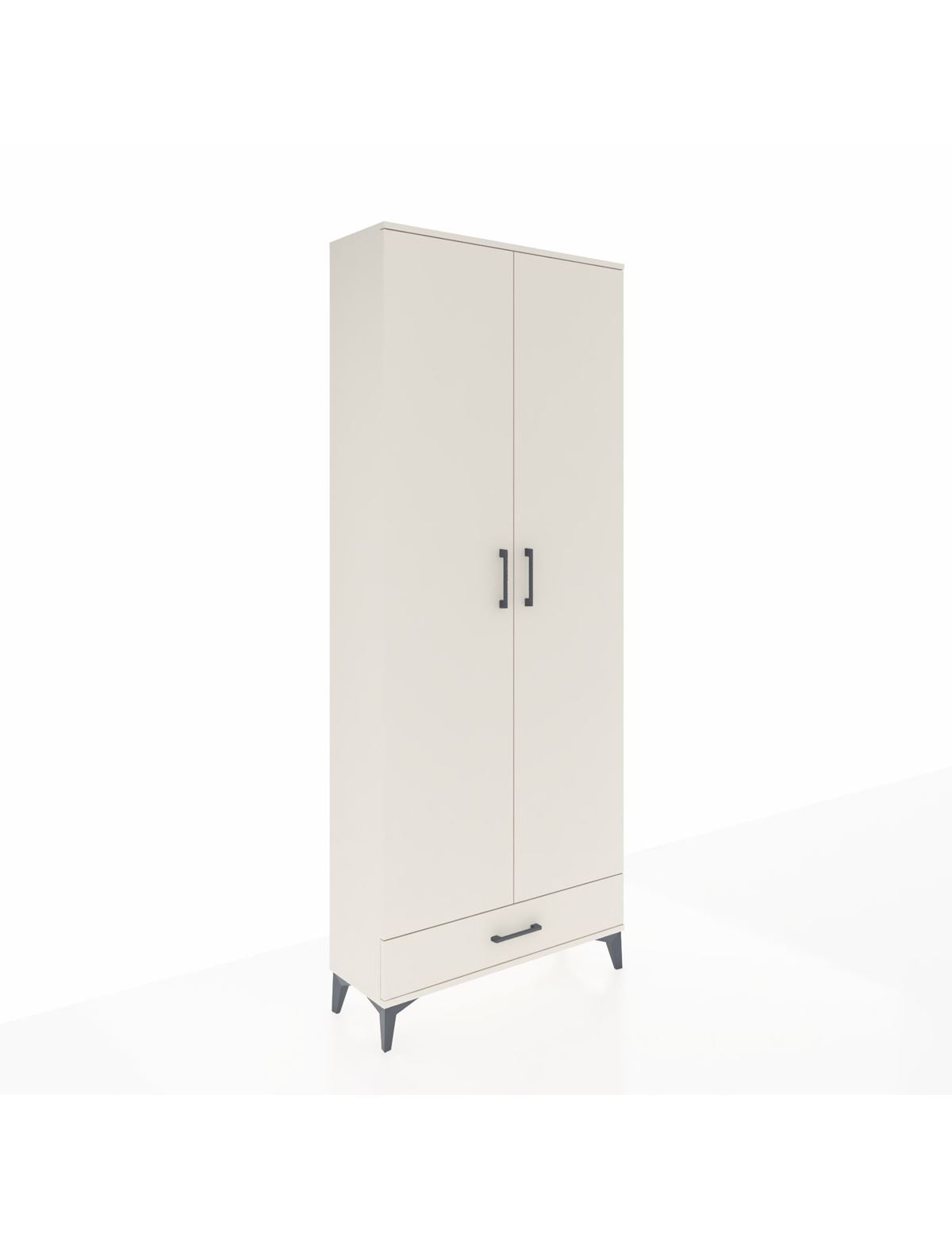 Arges Dolap 3 Raflı Tek Çekmeceli Tek Askılı 88x30x221 Aytaşı-Aytaşı