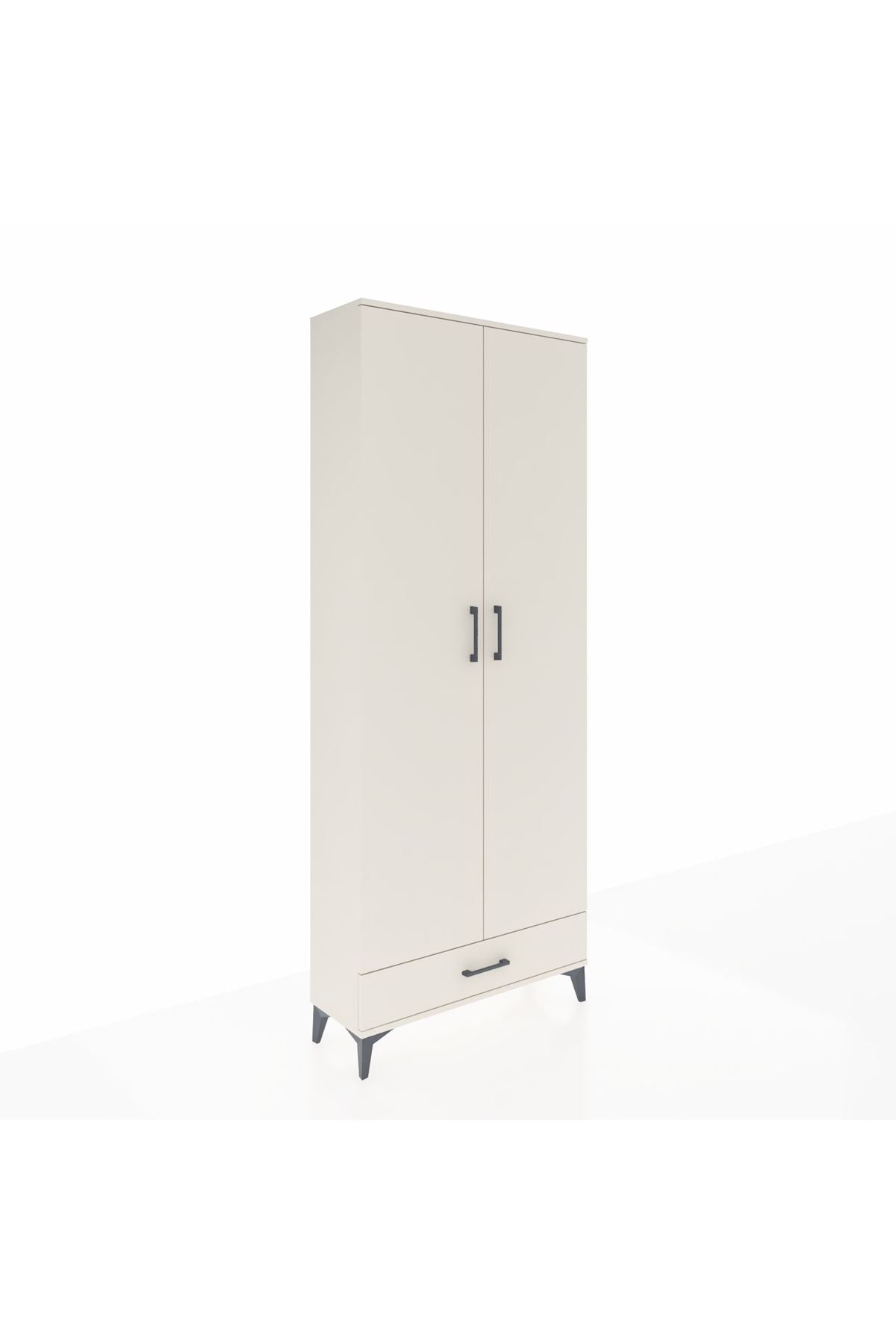 Arges Dolap 3 Raflı Tek Çekmeceli Tek Askılı 88x30x221 Aytaşı-Aytaşı