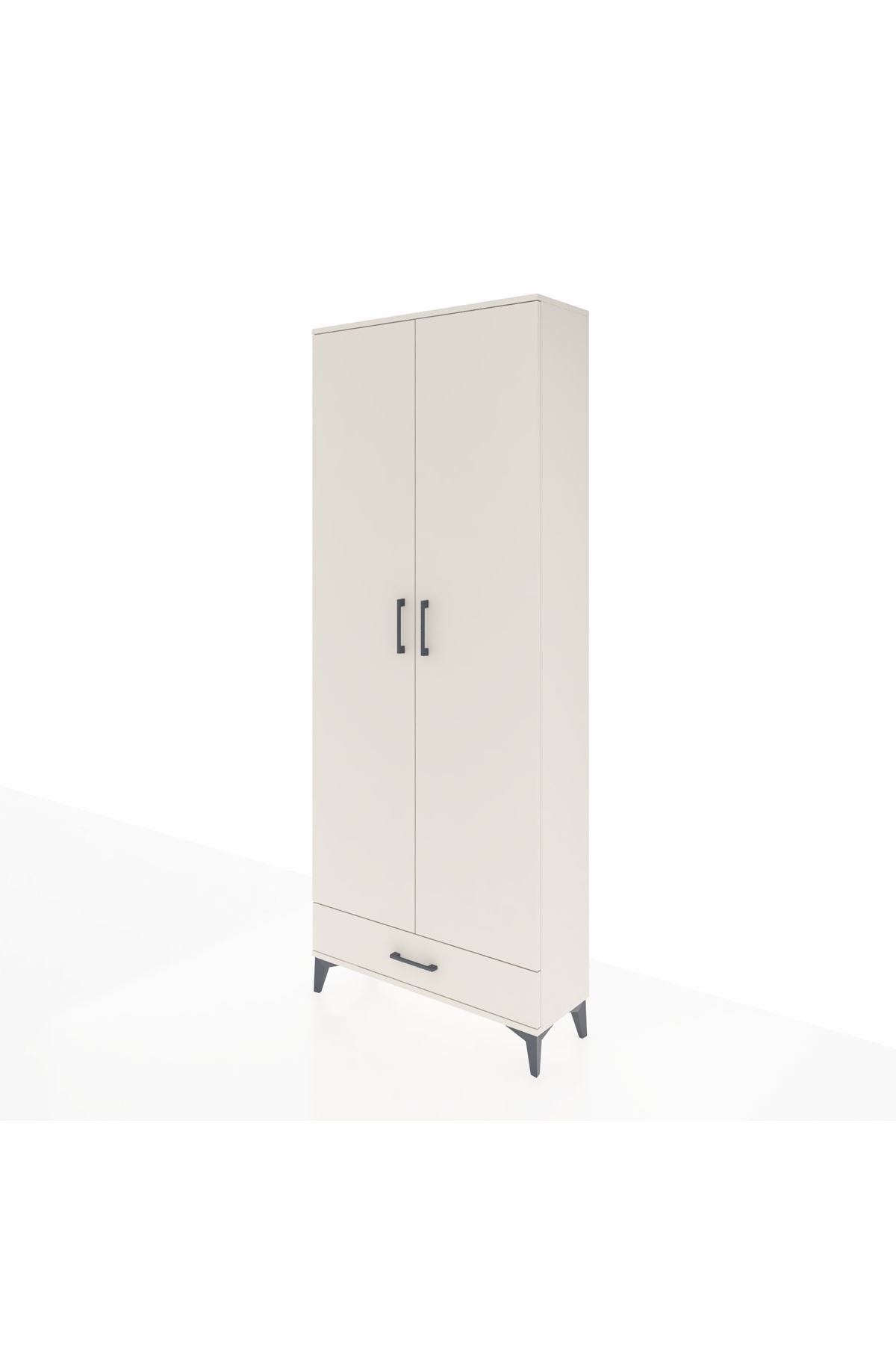 Arges Dolap 3 Raflı Tek Çekmeceli Tek Askılı 88x30x221 Aytaşı-Aytaşı