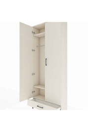 Arges Dolap 3 Raflı Tek Çekmeceli Tek Askılı 88x30x221 Aytaşı-Aytaşı