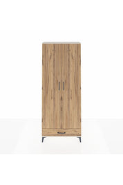 Arges Dolap 3 Raflı Tek Çekmeceli Tek Askılı 88x30x221 Aytaşı-Çam