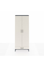 Arges Dolap 3 Raflı Tek Çekmeceli Tek Askılı 88x30x221 Antrasit-Aytaşı