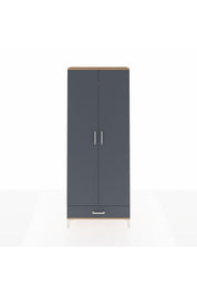 Arges Dolap 3 Raflı Tek Çekmeceli Tek Askılı 88x30x221 Çam-Antrasit