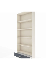 Arges Dolap 5 Raflı Tek Çekmeceli 88x30x221 Aytaşı-Antrasit